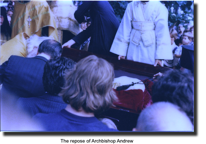 The
      Repose of Archbishop Andrew