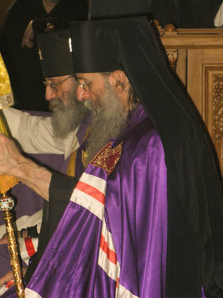 The hierarchs at the enthronement of Bishop John.