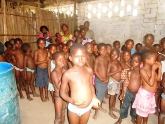 Children waiting to be baptized
