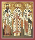 The Three Great Hierarchs: Saints Basil the Great, Gregory the Theologian and John
  Chrysostom