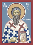 St Sava, Archbishop of Serbia.