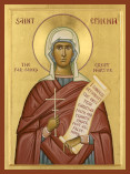 Holy and Great Martyr Ephemia (Euphemia).